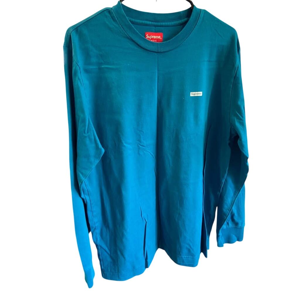 Supreme mens medium metallic box logo long sleeve t shirt